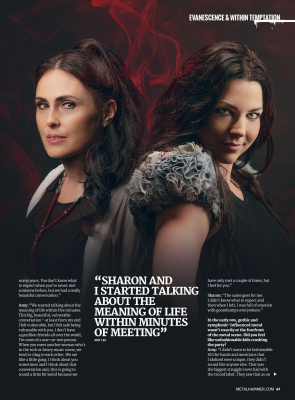 Click to view full size image
==============
Scans via Tumblr: handsofdarkness • Original scans by: siderumregina
Keywords: Amy Lee,Evanescence,magazine,metal hammer,2019,world collide,within temptation Scans via Tumblr: handsofdarkness • Original scans by: siderumregina
Keywords: Amy Lee,Evanescence,magazine,metal hammer,2019,world collide,within temptation